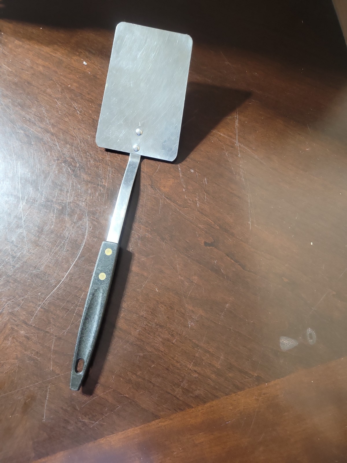 Vintage Stainless Steel USA U.S.A 13" Spatula Composite Riveted Handle