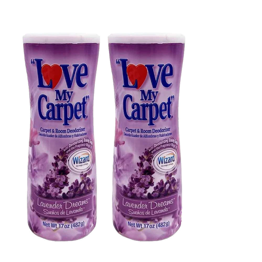 Love My Carpet 2-in-1 Carpet & Room Deodorizer - 2 Pack (34oz) Lavender Dreams