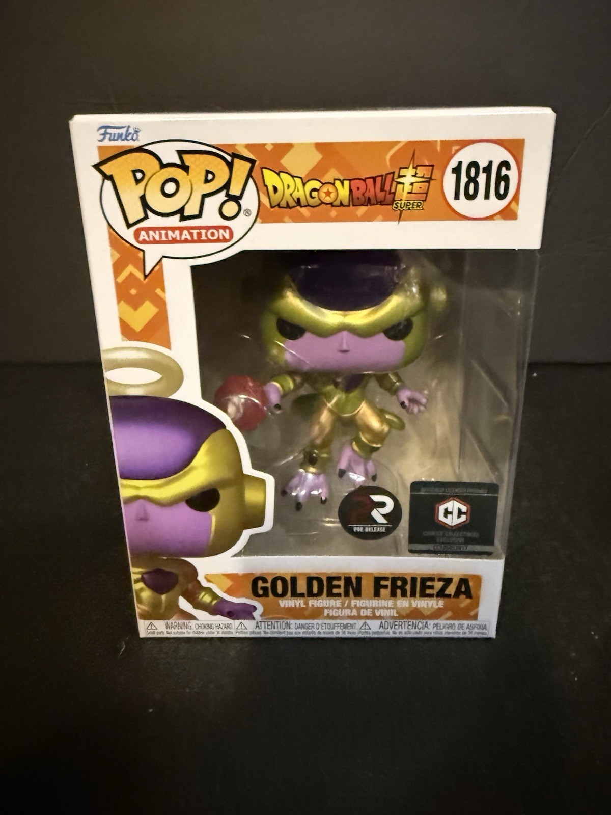 FUNKO POP ! GOLDEN FRIEZA 1816 PRE RELEASE CHALICE COLLECTIBLES E01