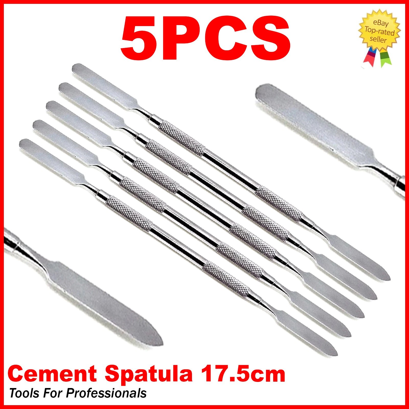 5pcs Dental Cement Mixing Spatula Set – Stainless Steel Tools – Fast Shipping