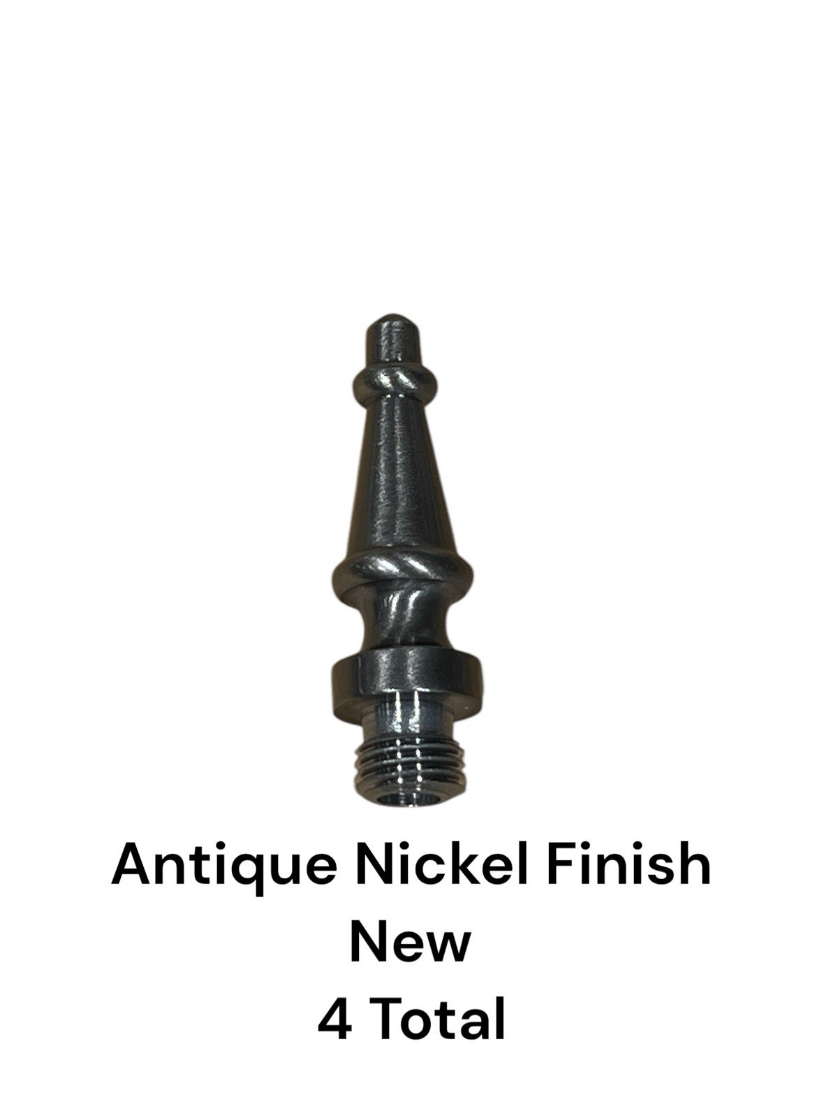 Baldwin 1093-151 Antique Nickel Finish Steeple Hinge Tips Set (4) Total NOS