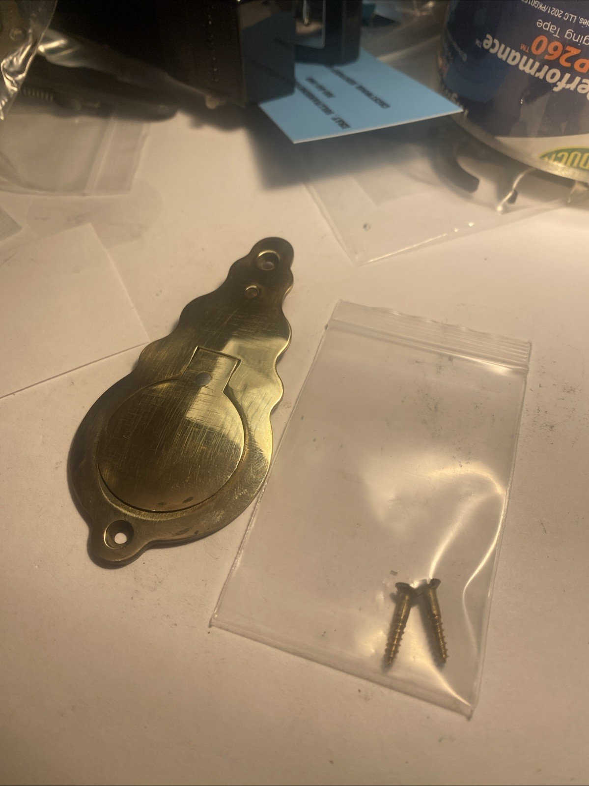 CVA Hawken Sidelock Muzzleloader Rifle Brass Patchbox With Screws (K)