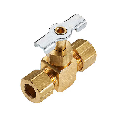 Parker Nv105c-4 Needle Valve, 1/4 In., Compressn-Compressn