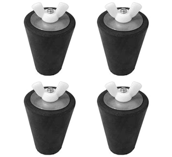 4 Pack - Winter Pool Rubber Expansion Plug for Return Skimmer Fits #7-#8-#9-#10