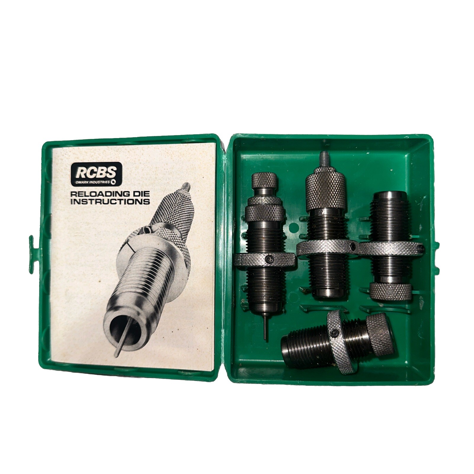 Vintage RCBS 19226 4 Die Set TC 44 Auto Mag SWC Reloading Dies 44 AMP