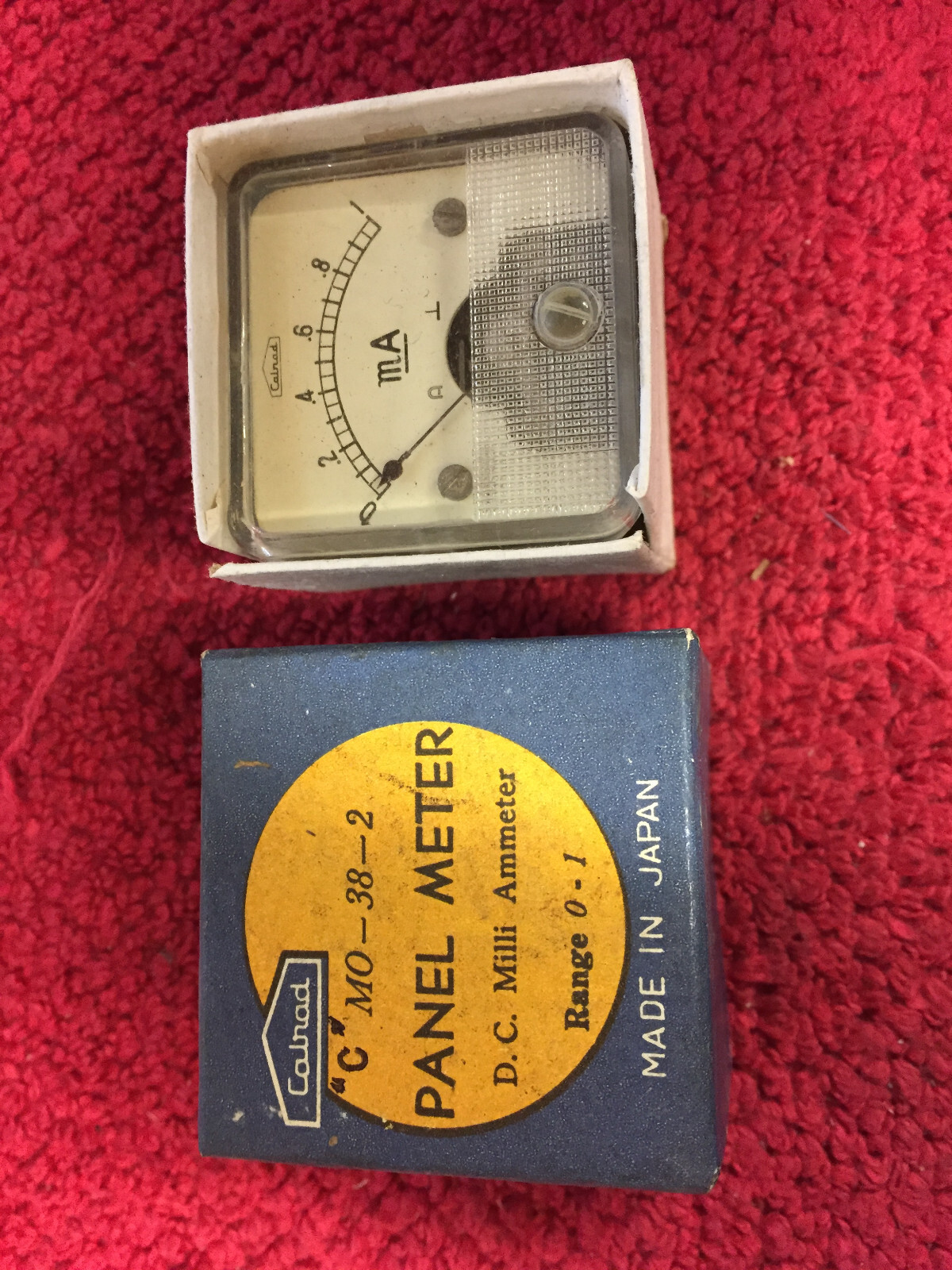 CALRAD PANEL METER 0-1 DC MILI AMMETER