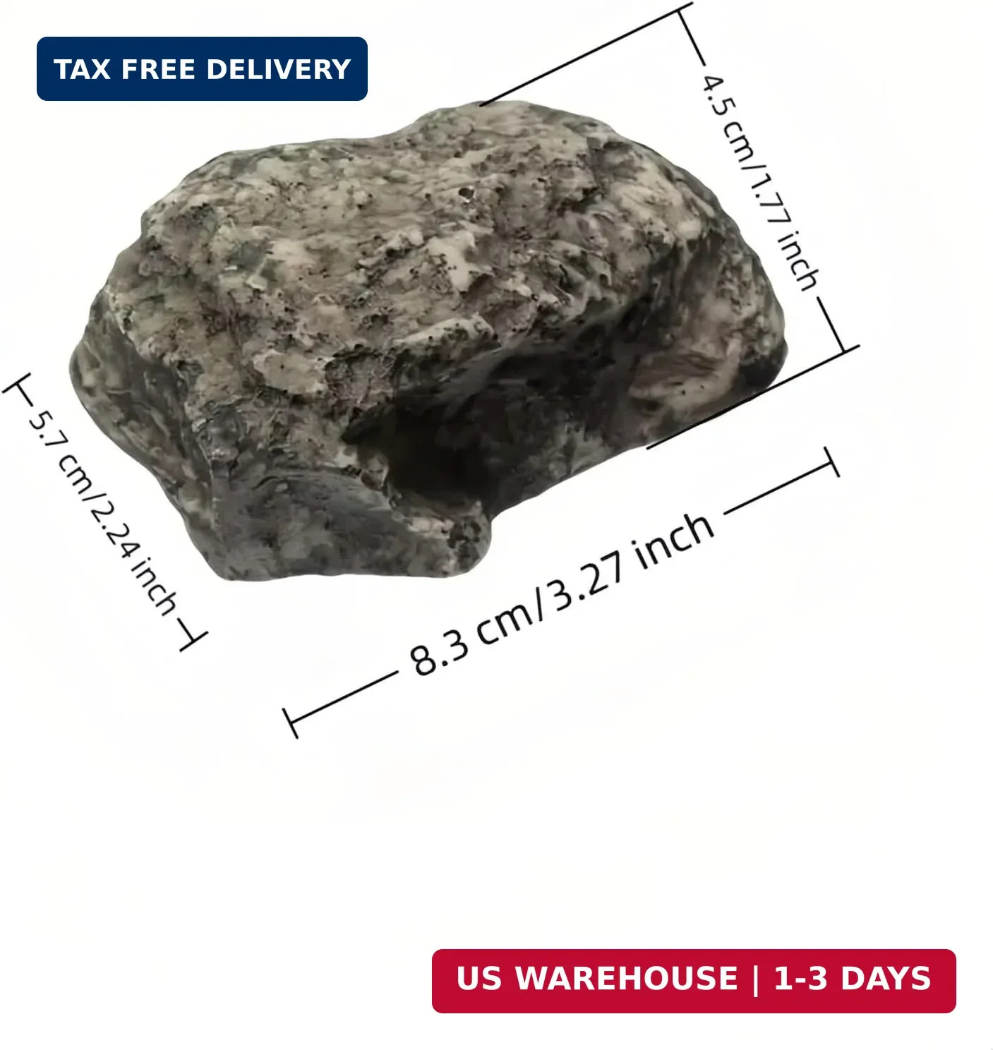 Outdoor Hidden Key Storage Rock, Gray Stone-Look, Never Locked Out! Outdoor Fake