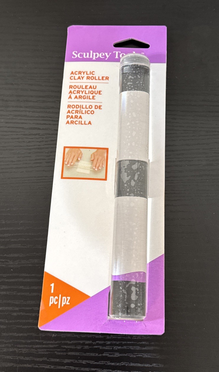 8 Inch Clear Acrylic Roller for Polymer Oven Bake Air Dry and Pottery Clay