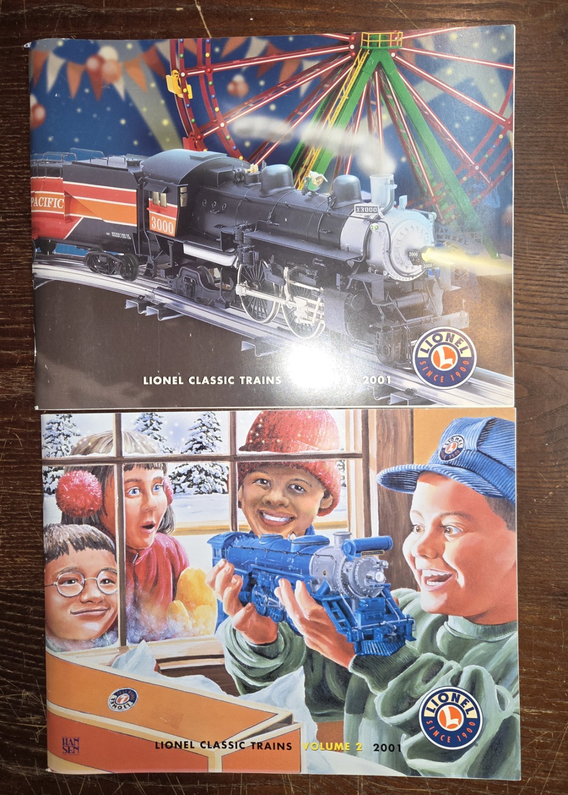 Lionel Classic Trains 2001 Books Catalogs Volumes 1 & 2 Books