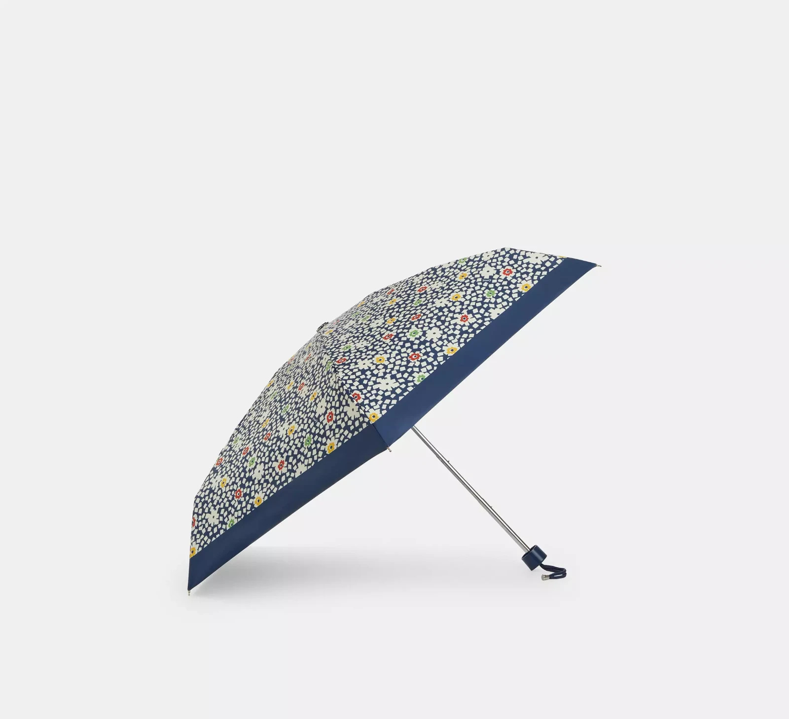 Coach Deep Blue Multi Uv Protection Plaid Print Mini Umbrella (CBM55) - NWT