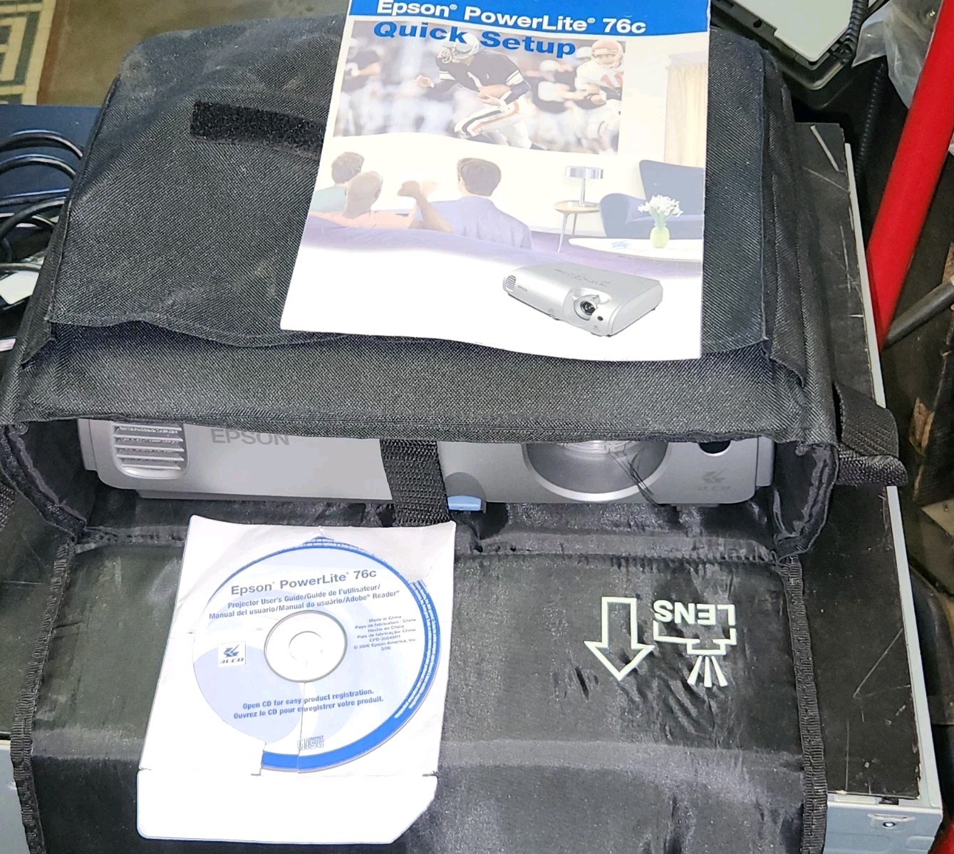 Epson EMP-X3 3LCD Projector + Manual/CD + Power & Data Cables + RemoteLow Hours.