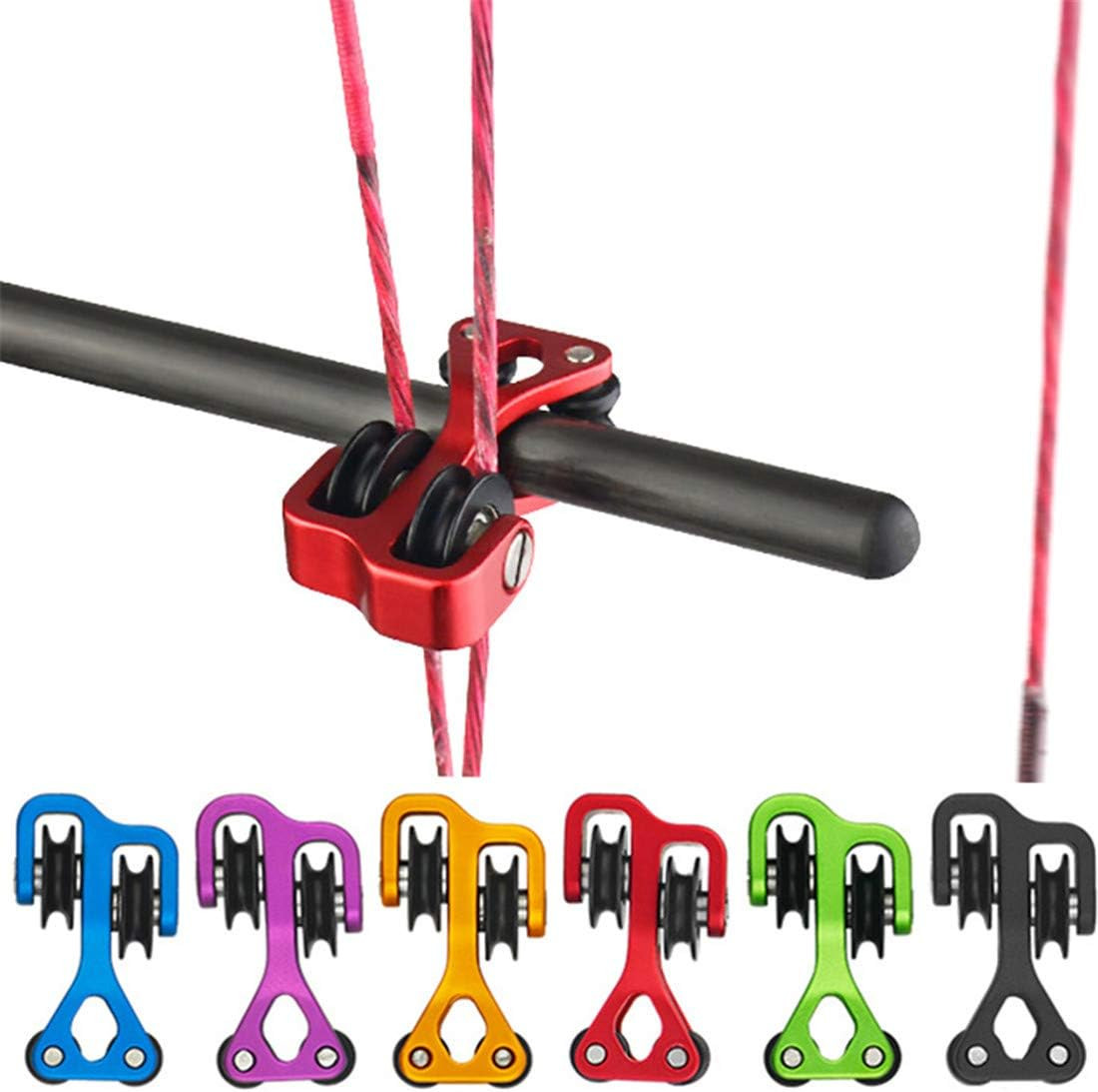 Aluminum Compound Bow Cable Slide Archery Bow String Splitter Roller Glide Repla