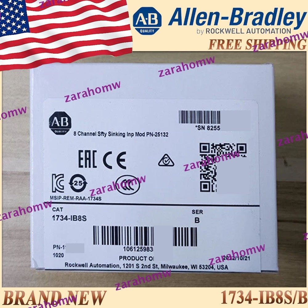 1734-IB8S/B New Sealed AB Safety Sinking Input Module Free Shipping US