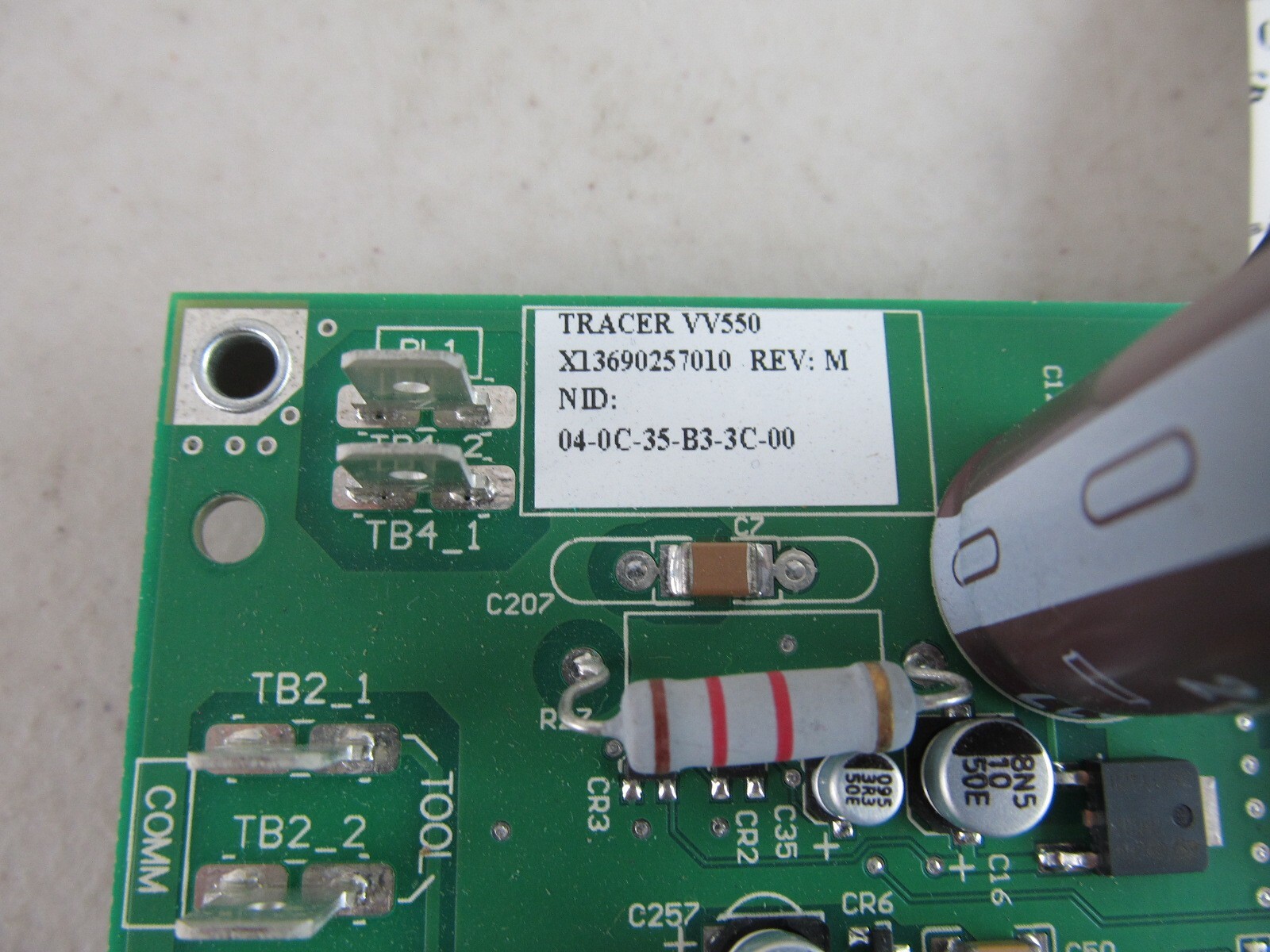 Trane Control Board 6400-2952-01 Rev C.A