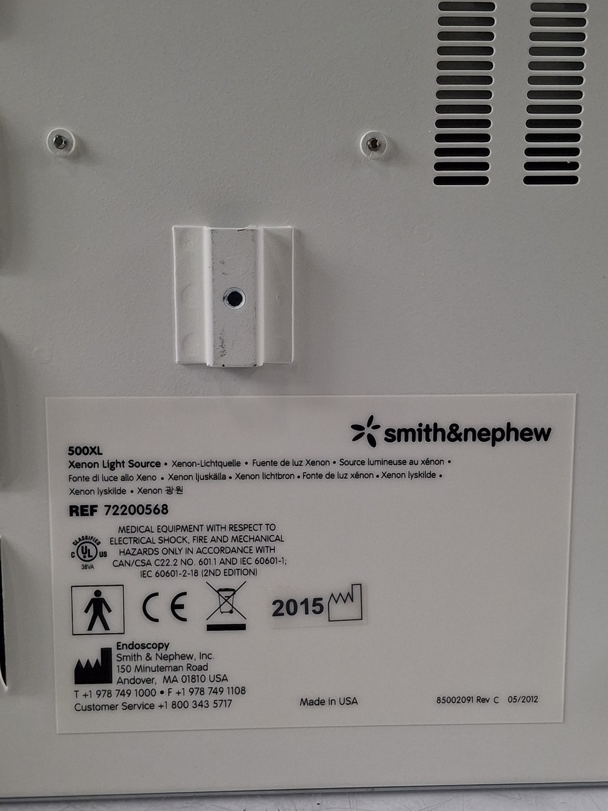 Smith & Nephew 500XL Xenon Light Source