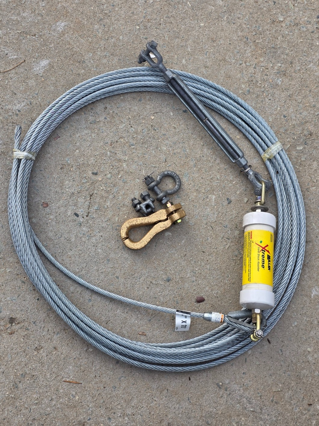 XTREME Miller 60FT SkyWalker Temporary Horizontal Lifeline Systems Kit DFCLL NEW