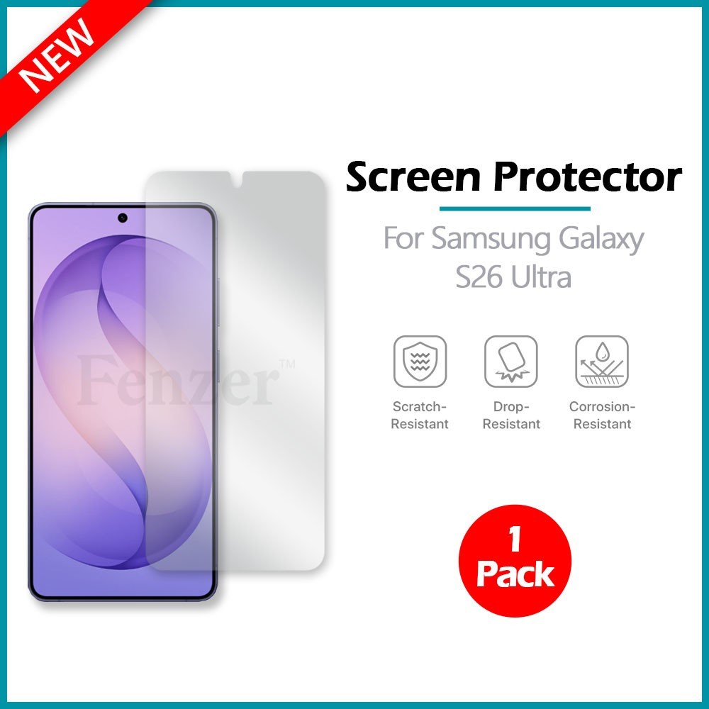 1x For Samsung Galaxy S26 Ultra Screen Protector w/ cloth