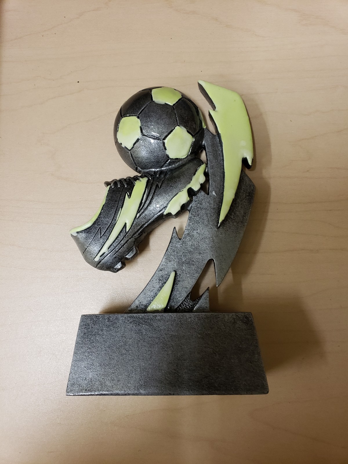 Glow In The Dark Soccer Trophy GLO-630