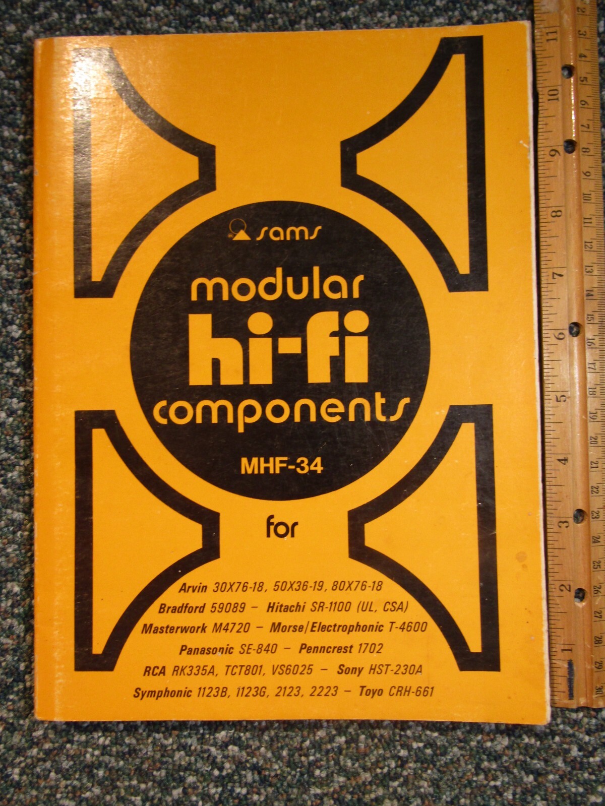 Sams Photofact Modular HI-FI Series MHF-34 ~ Feb. 1973 ~ Sony, Hitachi, Arvin