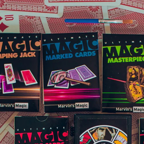 Marked Cards - Marvin's Ultimate Magic Card Tricks Set Kit New!