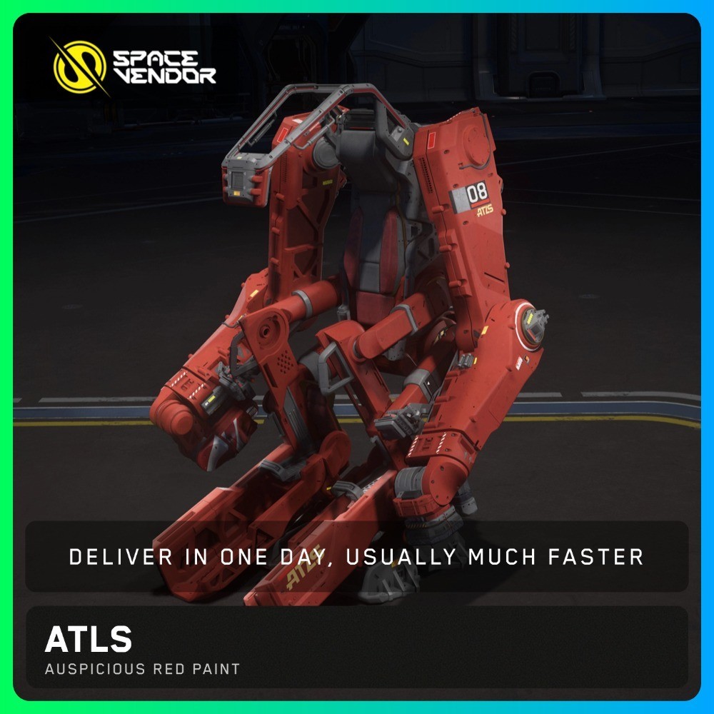 Star Citizen - ATLS - Auspicious Red Paint - Space Vendor
