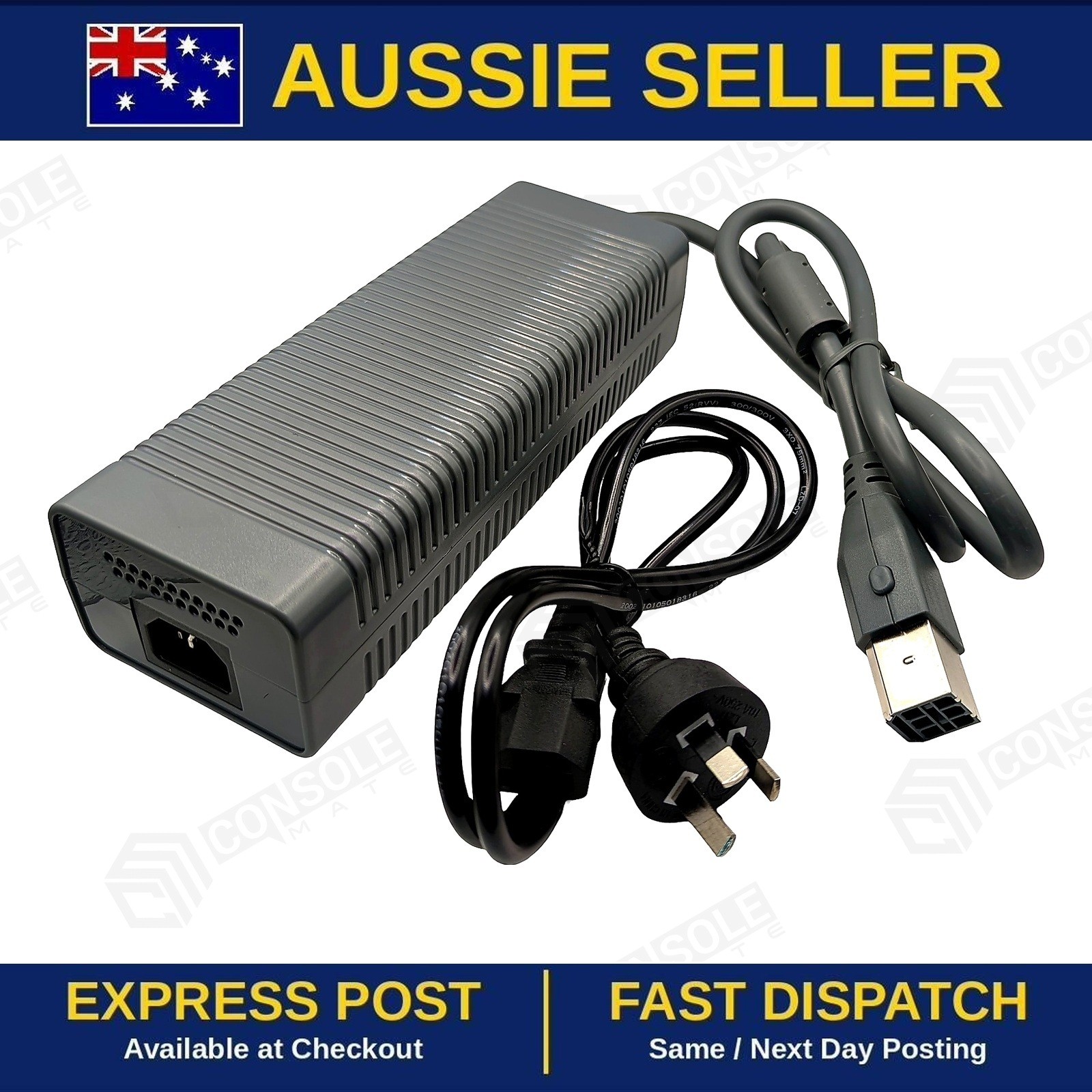 Xbox 360 Fat AC Power Supply 203W Replacement Brick | AU 3-Pin Plug | Brand New