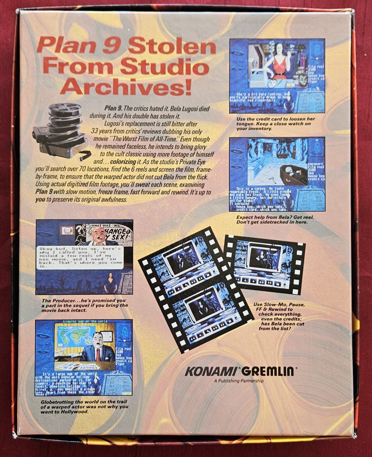 Plan 9 From Outer Space Floppy Discs PC Video Game Konami 1992 Vintage RARE!💻💿