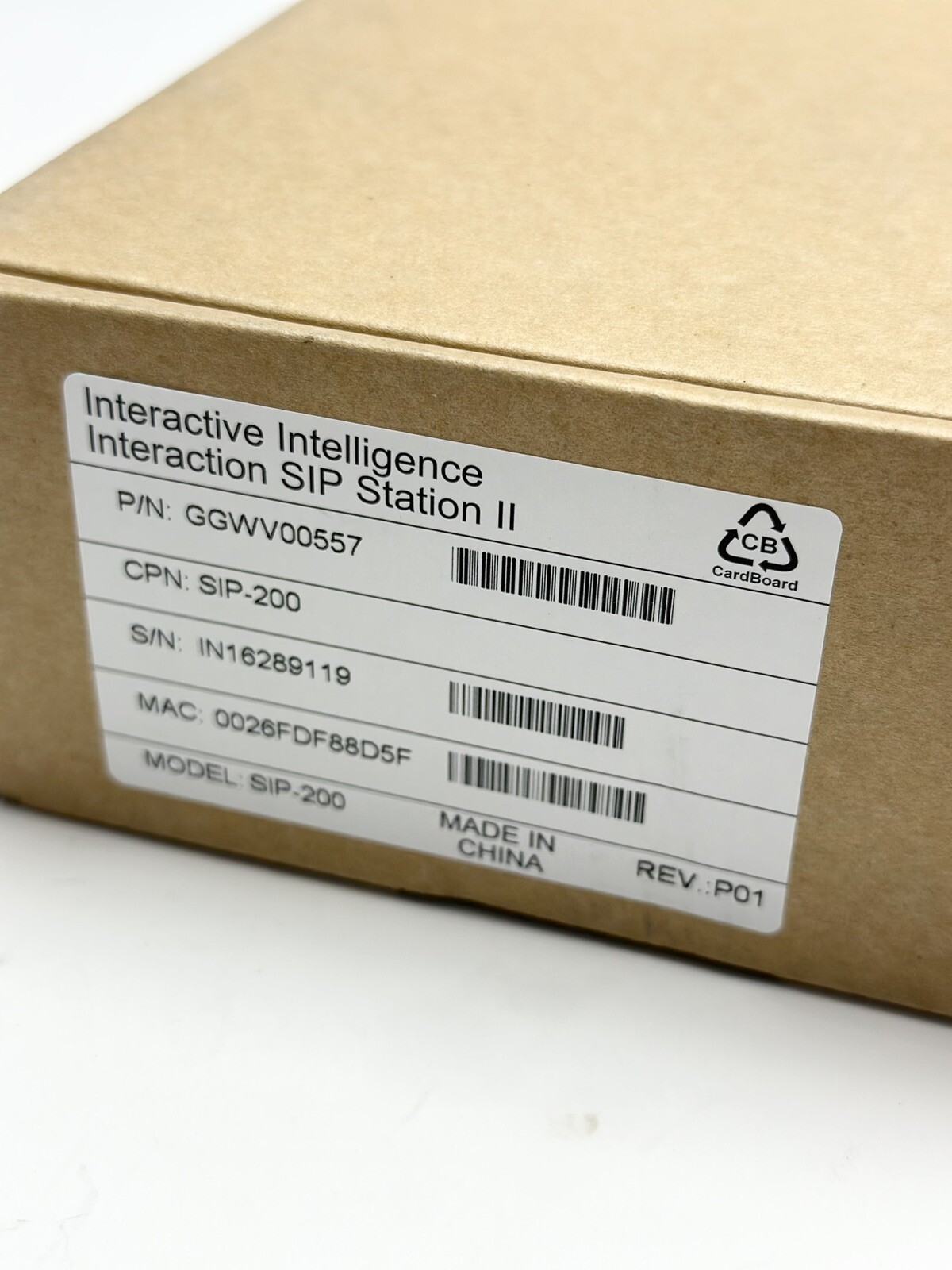 Interactive Intelligence Interaction SIP Station II GGWV00557 SIP-200