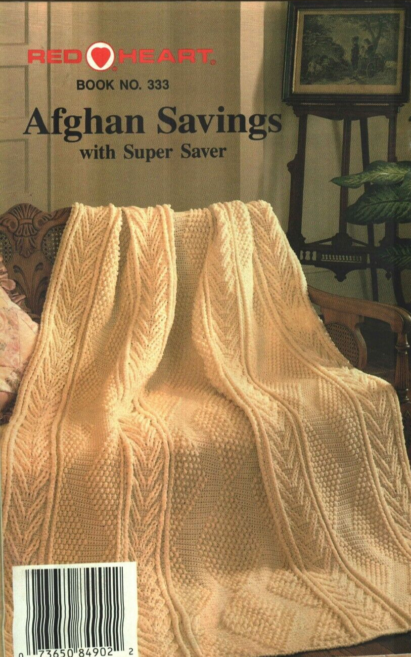 NEW AFGHAN SAVINGS 6 CREATIVE DESIGNS DIGEST SIZE KNIT & CROCHET PATTERN BOOK