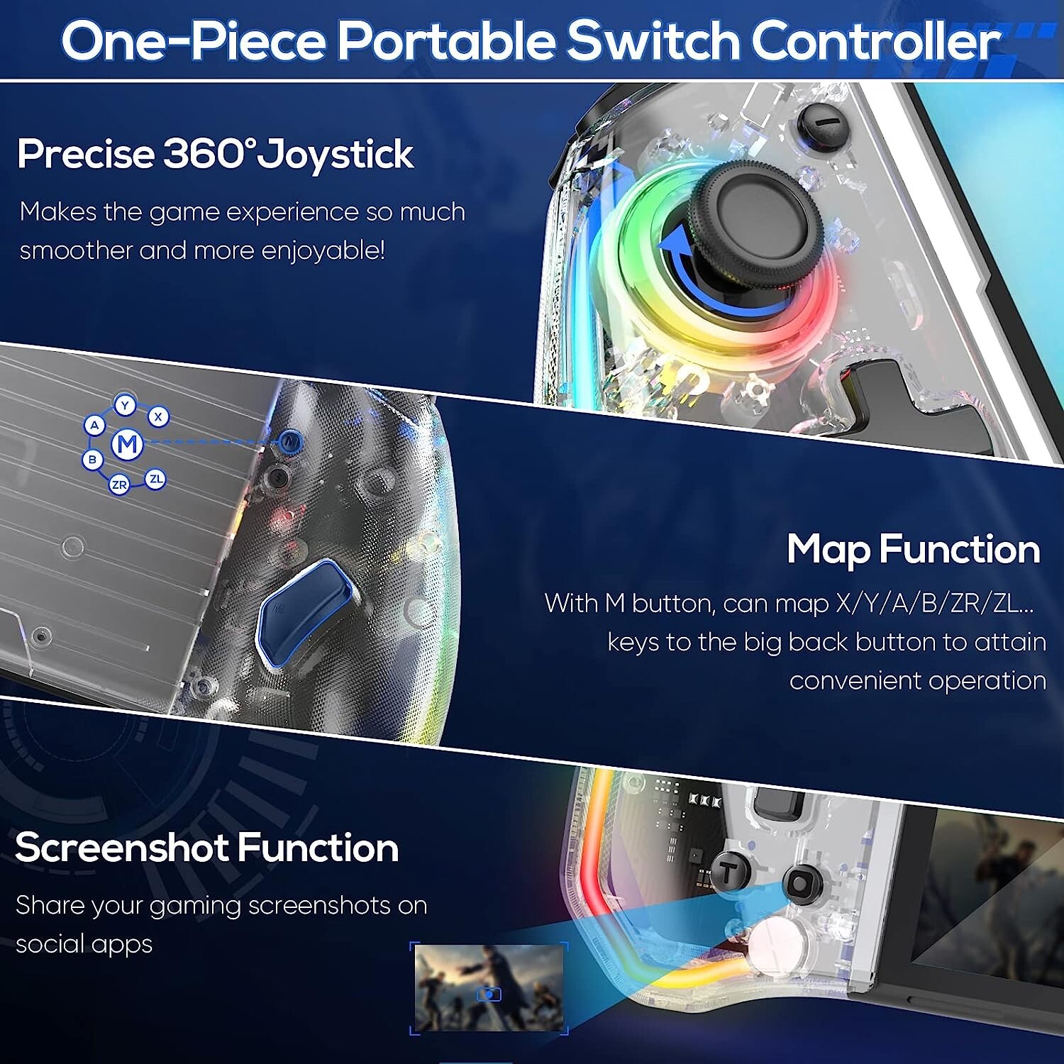 For Nintendo Switch&OLED Joy con Console Controller Joystick Gamepad Remote