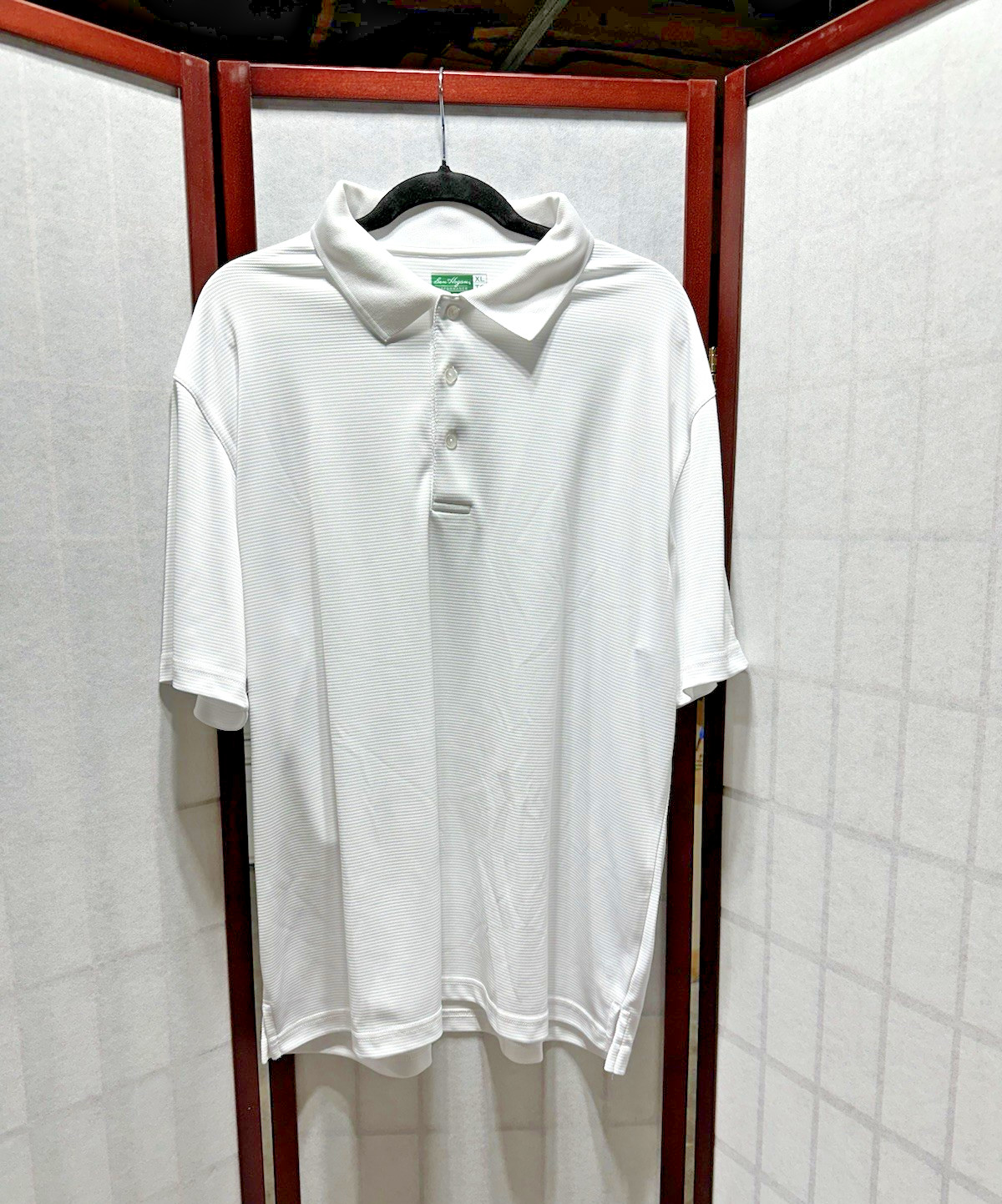 Ben Hogan men's polo style golf shirt, white, XL