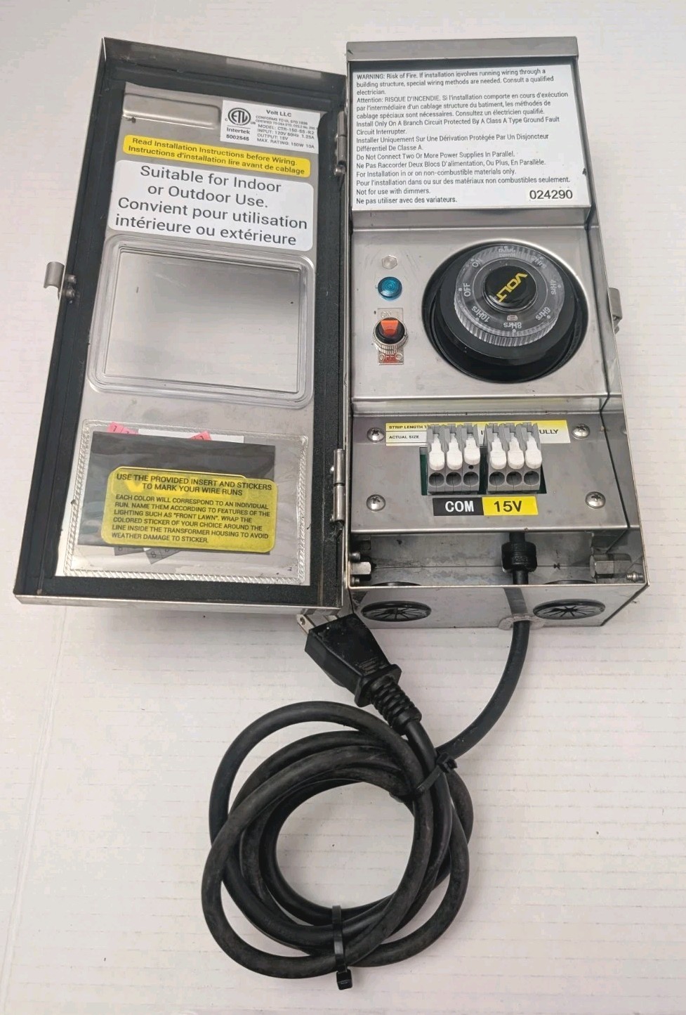 Volt Lighting 100W Slim Line LED Transformer - Low Voltage Landscape Lighting