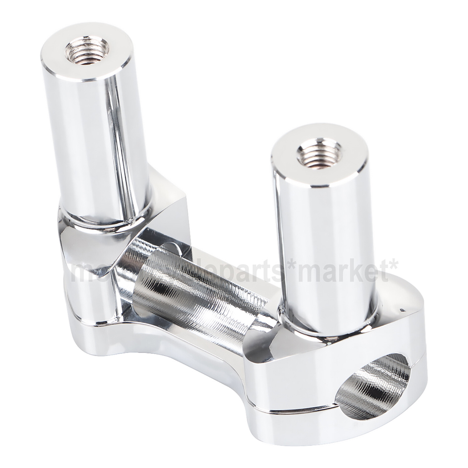 Front 3.5" CNC Handlebar Risers Top Clamp For Harley Heritage Softail Dyna FXDL