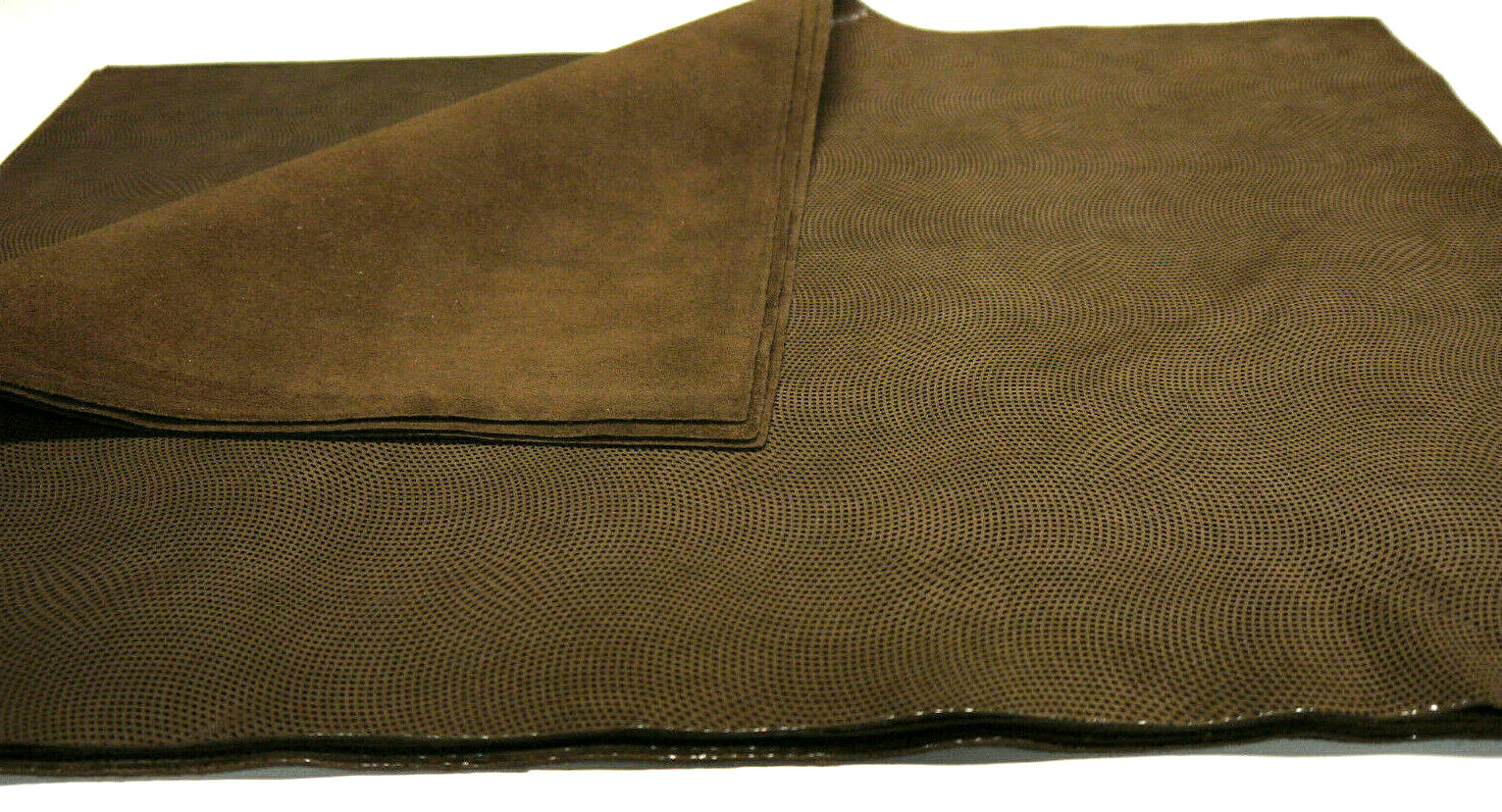 leather 3 large designed panels, Unique,Mocha 18"x 24" Top Quality.