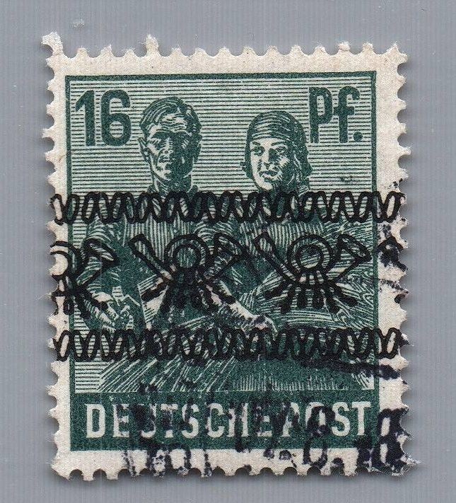 Allied occupation-BiZone Michel No. 42 I b stamped tested