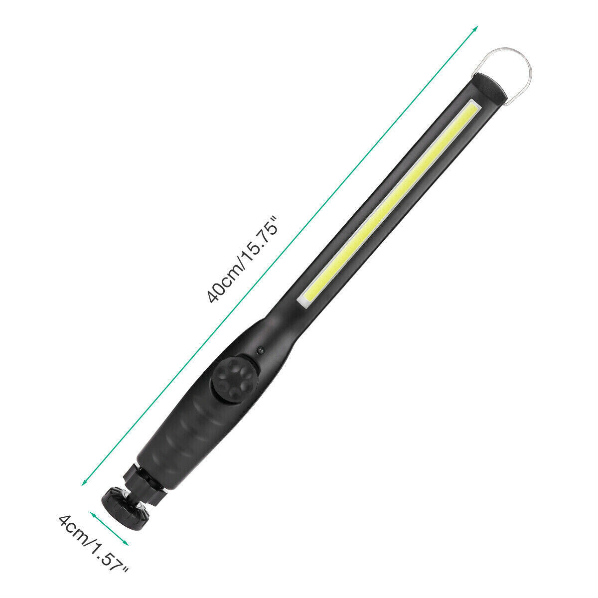 Rechargeable LED COB Slim Work Light Mechanic Flashlight Lamp Bar Camping Torch