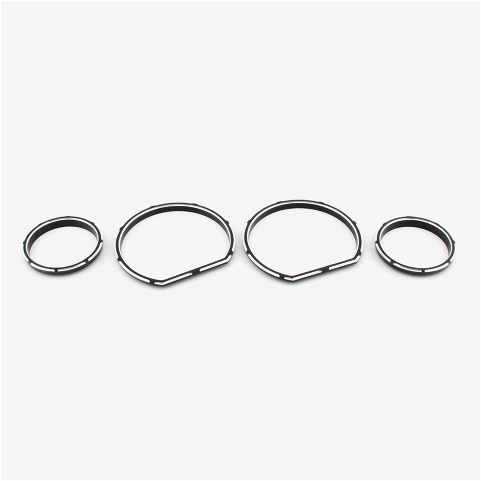 Black White Instrument Panel Bezel For Harley Electra Glide Tri Glide 2014+