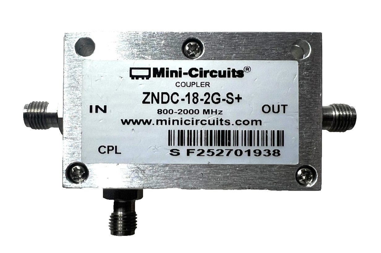 Mini-Circuits ZNDC-18-2G-S+ 18.2 dB Directional Coupler, 800 - 2000 MHz SMA QTY
