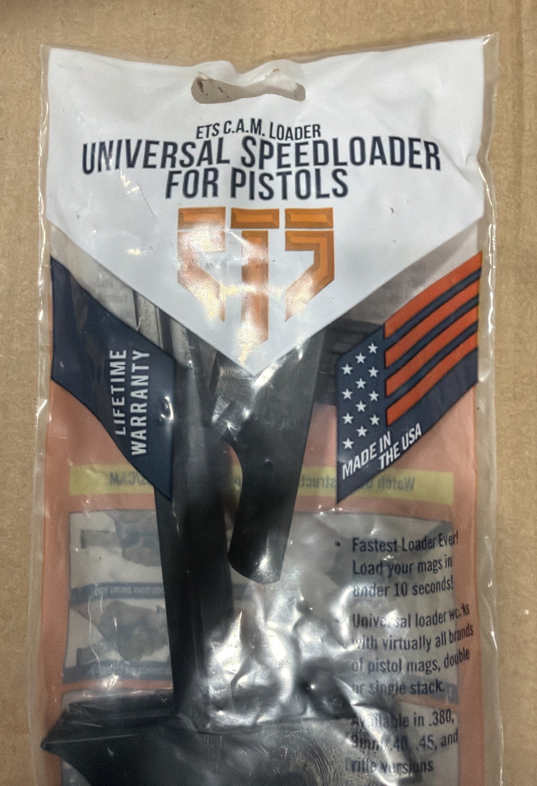 ETS Elite Tactical Systems Universal Speedloader Loader 9MM/.45 Cal New