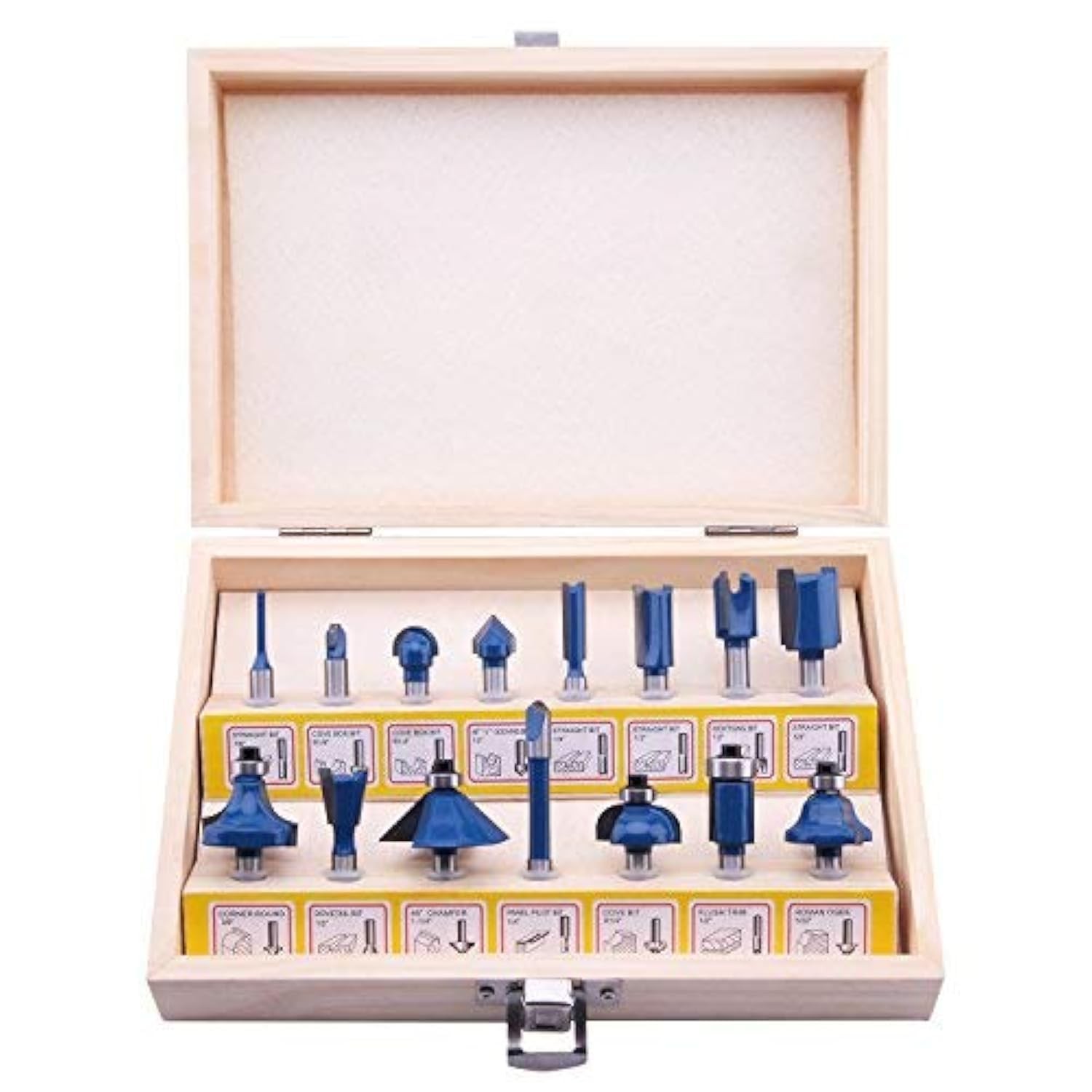 LU&MN Carbide Tipped Router Bits 7/64", 1/2", 1/4", 5/8", 15/64", 3/8", 1/2"