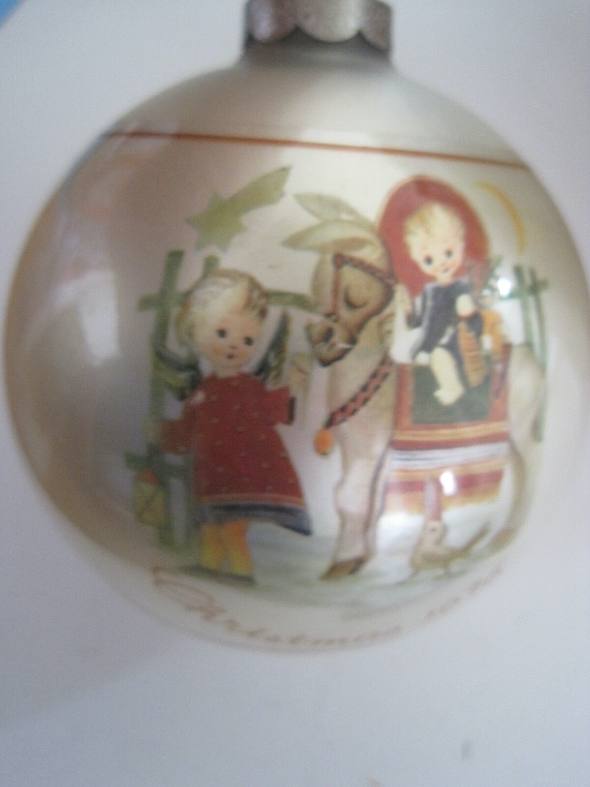 Berta Hummel Ball Christmas Tree Ornament Sacred Journey 1976