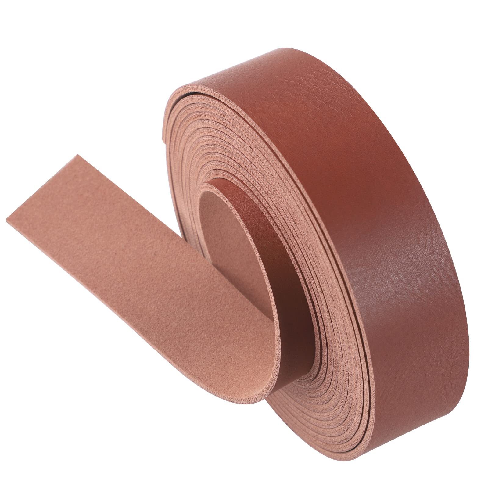 1 Inch Wide 100 Inches Long Leather Strips Belt Strap for Pet Collars DIY Crafts
