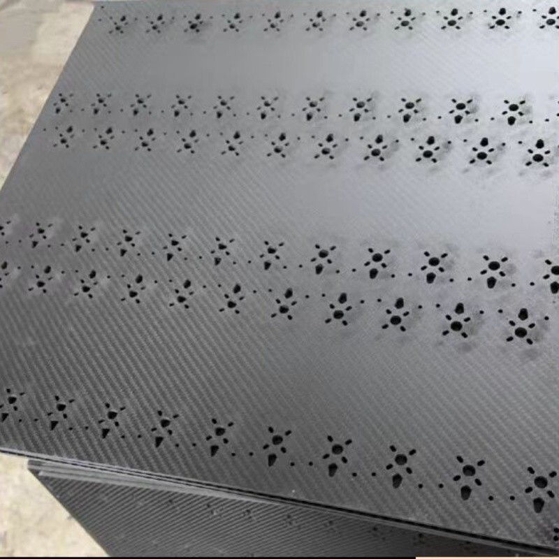 Carbon Fiber Sheet Plate Panel Custom CNC Cut Process Carve FPV Drone Arm Frame
