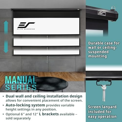 Manual Series, 80-INCH Pull Down Manual Projector 80" 16:9, aspect ratio