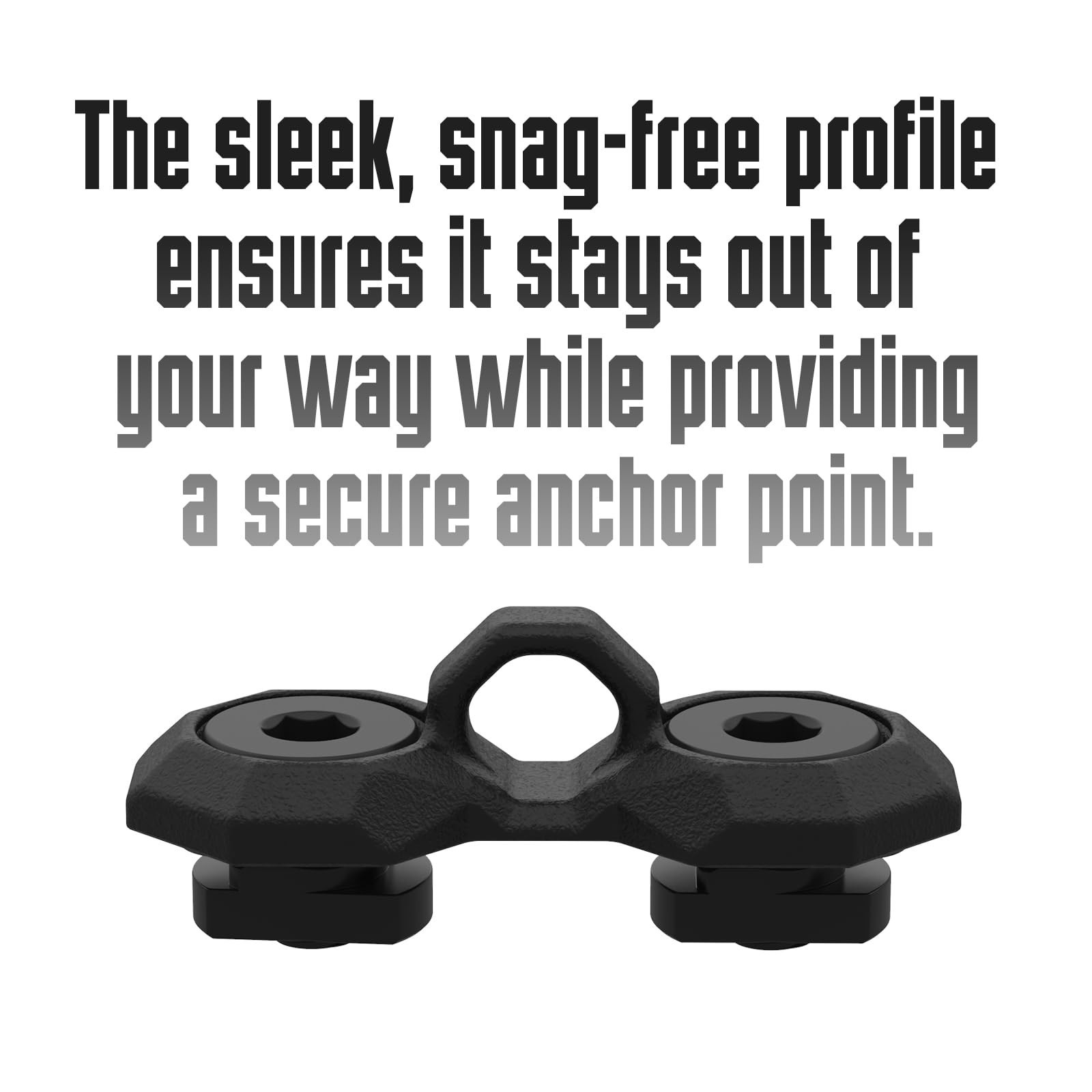 MLOK Sling Mount Adapter, Paracord & ULoop Compatible Low-Profile Sling Attac...
