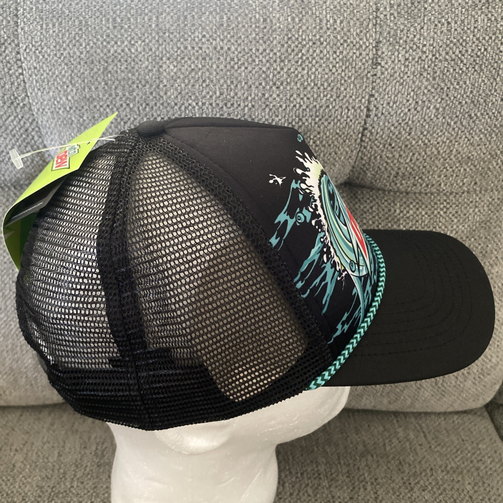 Mountain Dew Baja Blast Big Waves Trucker Hat Multi-Color