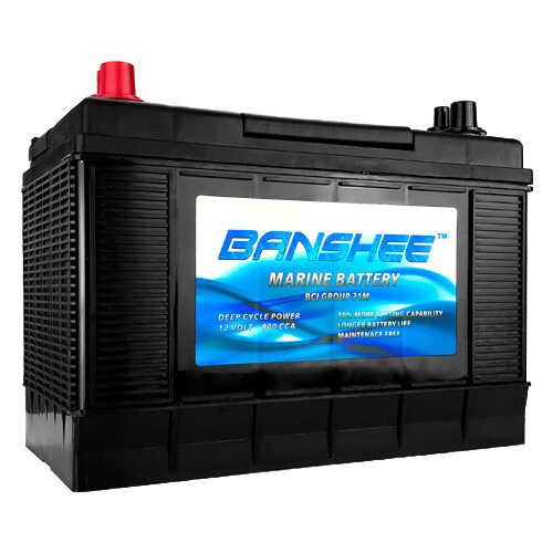 Group 31 Marine Battery - Marine Deep Cycle Battery - Maintenance-Free Battery
