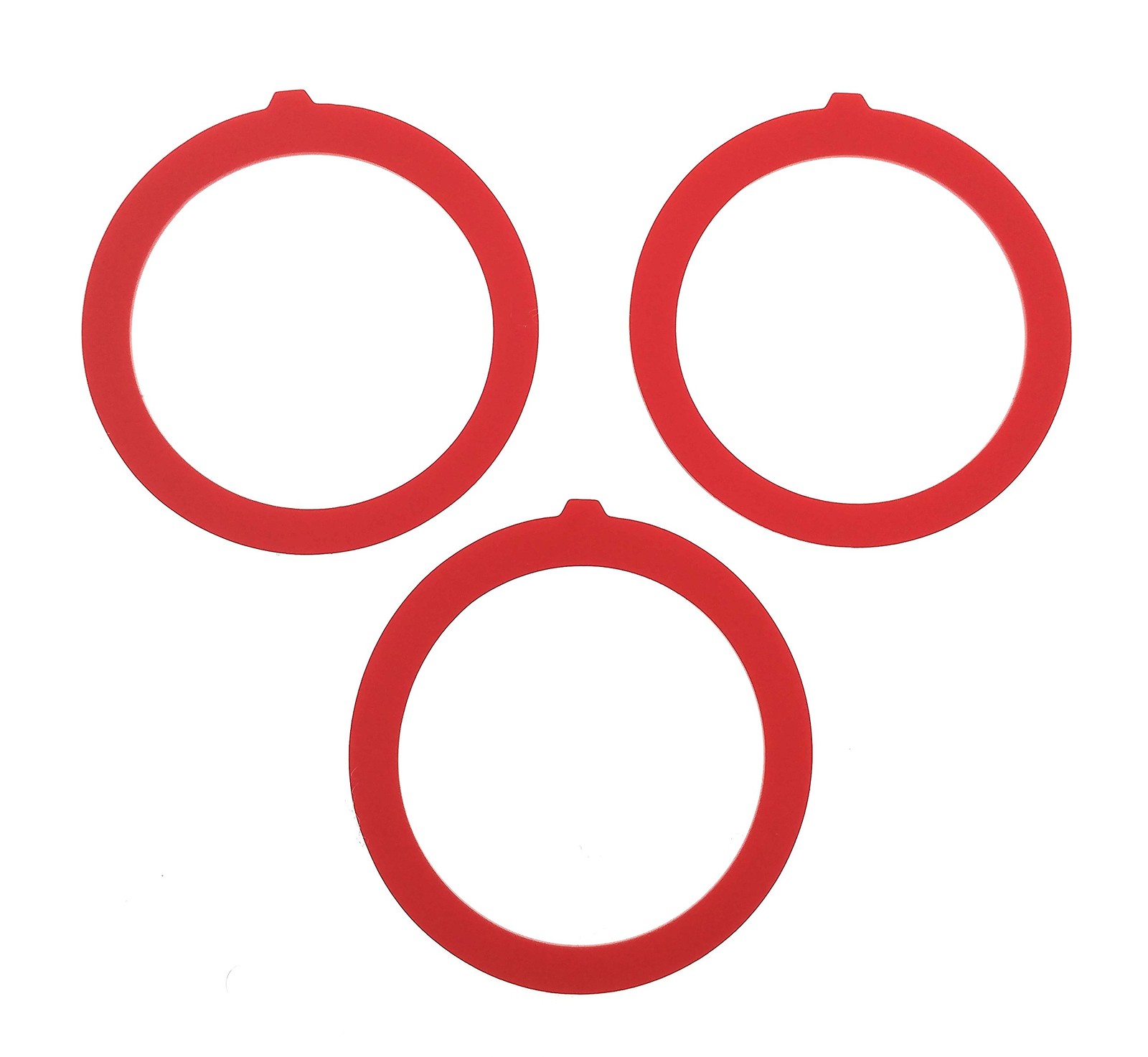 Compatible Kohler Flush Valve Seal - 3 Pack Toilet Ring 3 Pack, Red