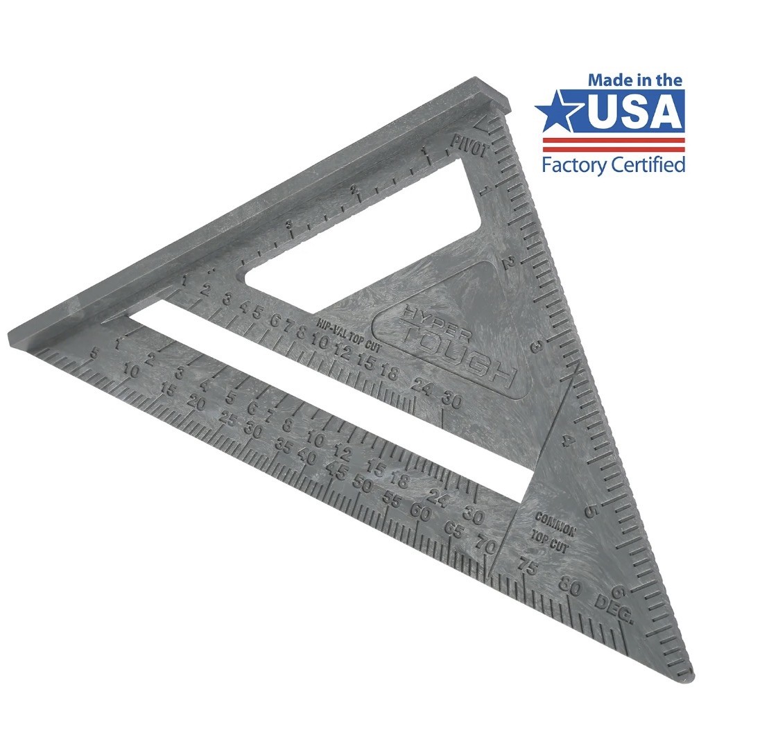 7” Rafter Square Carpenter Framing Triangle Measuring Tool Grey