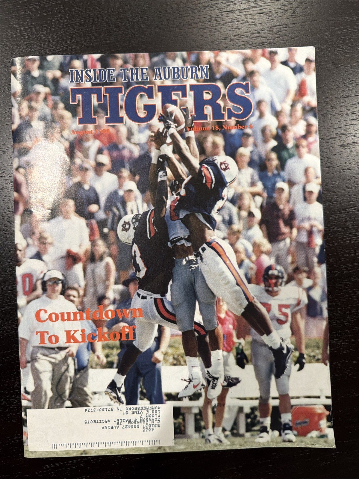 Inside The Auburn Tigers 1998 Brad Ware Magazine